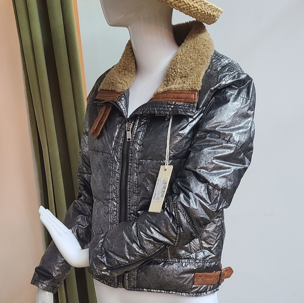 NWT Diesel Sheepskin Collar Parka